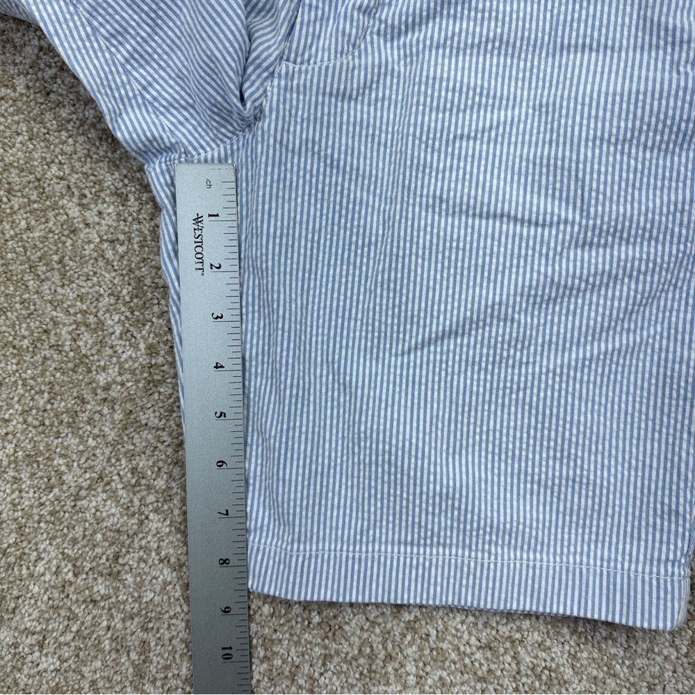 Vineyard Vines Seersucker Men's Blue Striped Breaker Shorts Size 30 - Picture 8 of 14